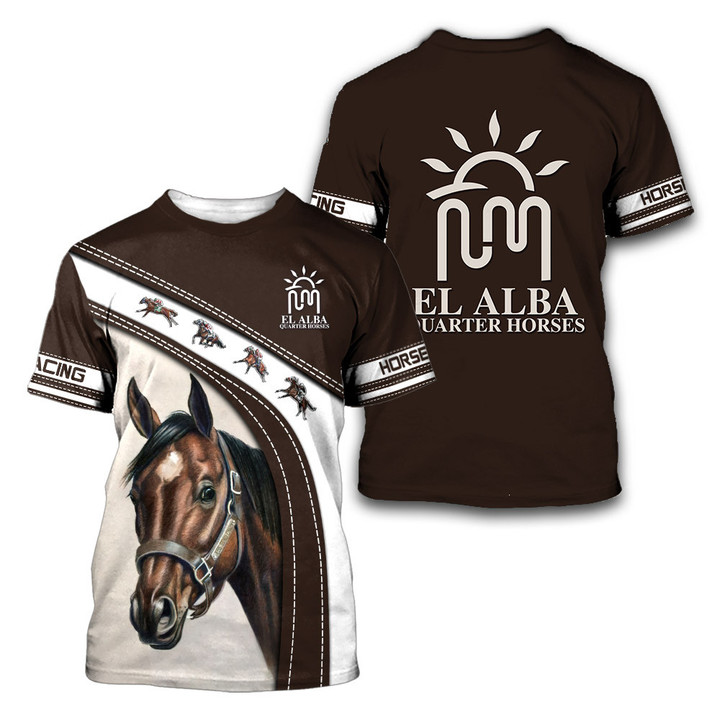 Custom Design Love Horse 3D All Over Printed Shirts Version 2