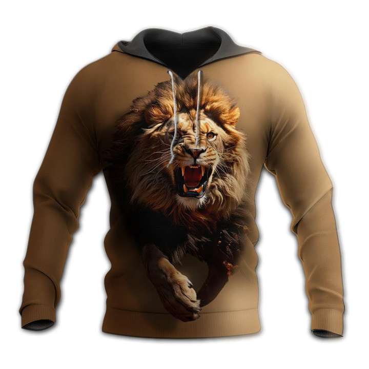 Lion 3D Full Print Hoodie Personalized Gift For Lion Lovers