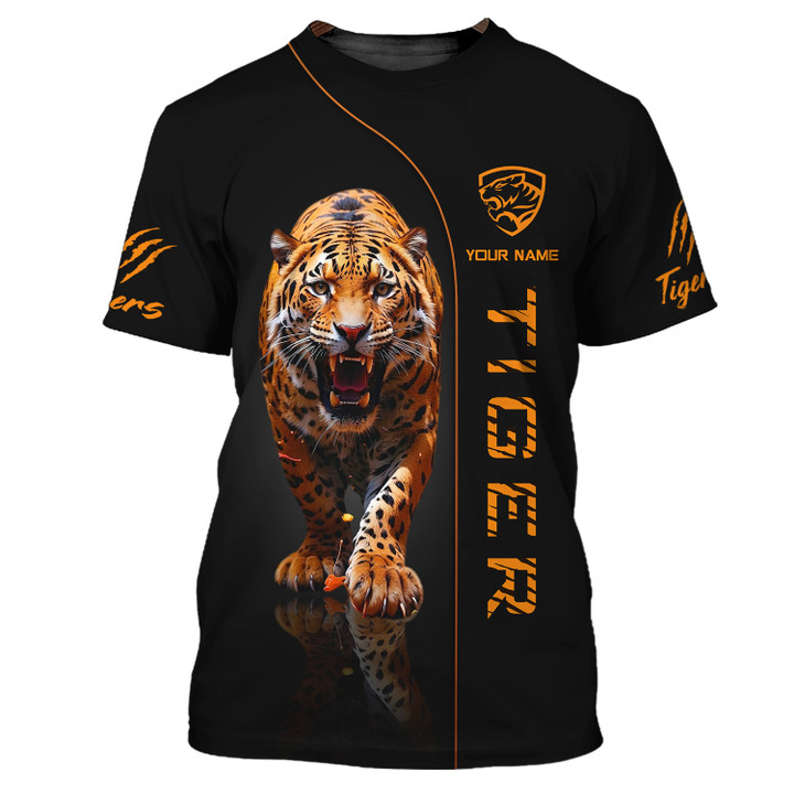 Unisex Tiger Shirt Personalized Name Tiger Shirt Gift For Tiger Lovers