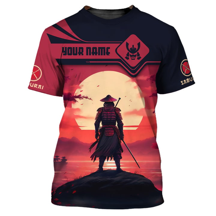 Japan Samurai 3D Full Print Shirt Personalized Gift For Samurai Lovers