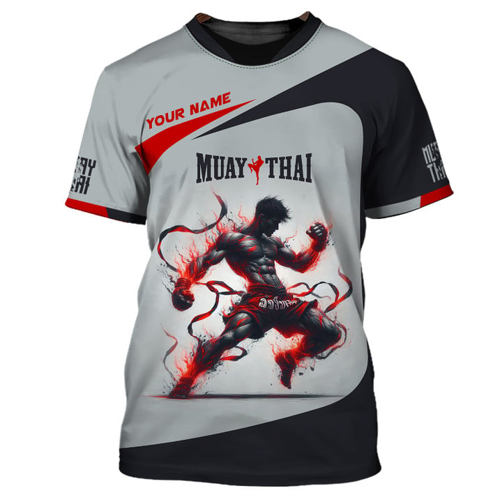 Muay Thai Custom Name 3D Shirt Personalized Gift For Muay Thai Lovers