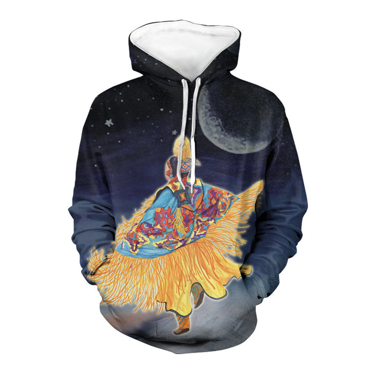 Pow Wow Dancer Native American All Over 3D ed Hoodie  All Over Print Version 2