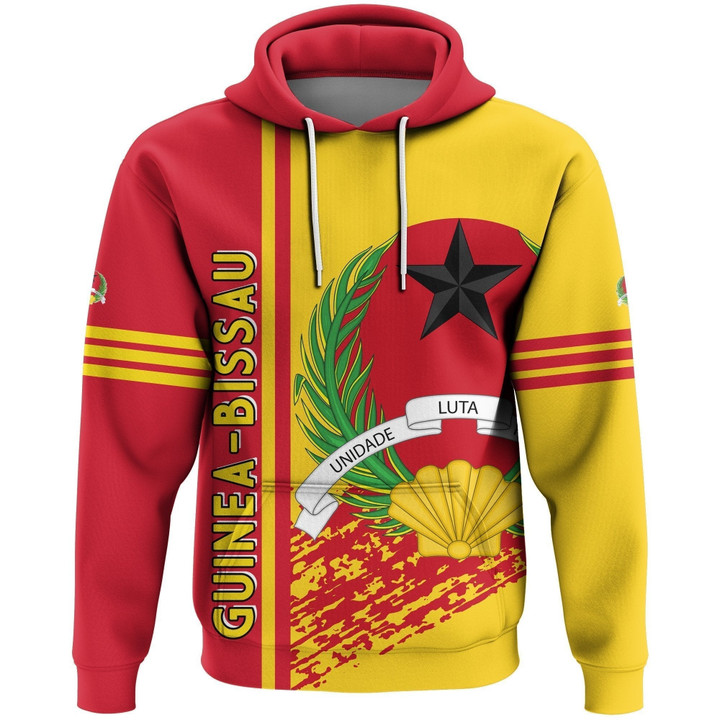 African Hoodie Guinea Bissau Quarter Style Pullover