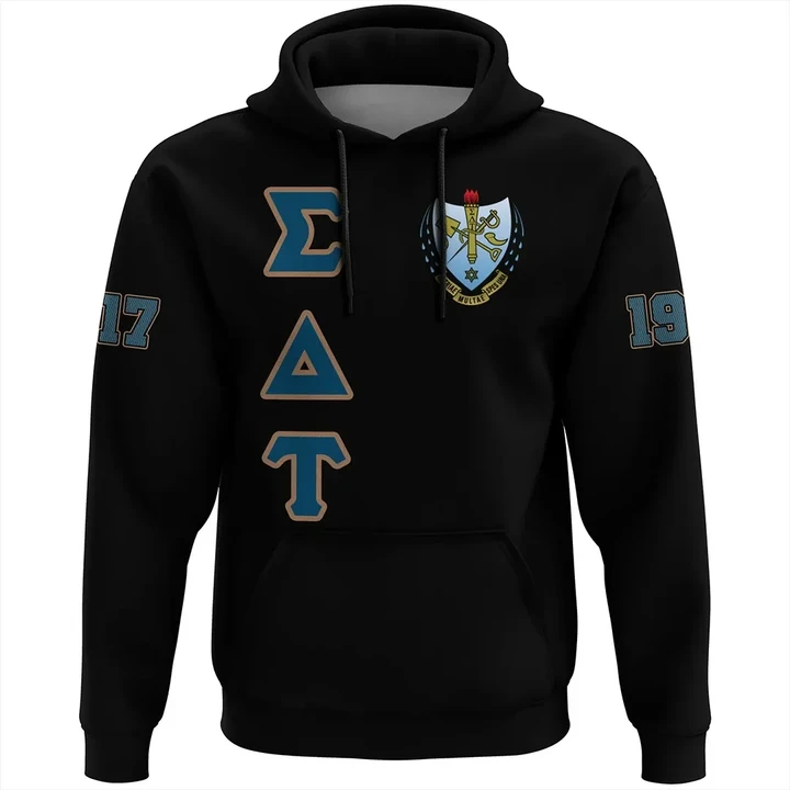 Sigma Delta Tau Letters Pullover Hoodie
