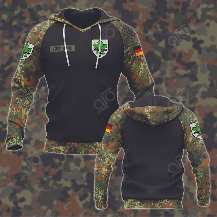 Customize Germany Camo Unisex Adult Pullover Hoodie