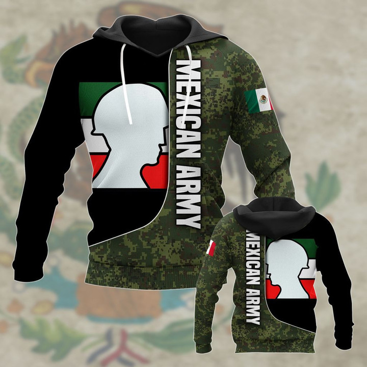 Mexican Army Camo V4 Unisex Adult Hoodies