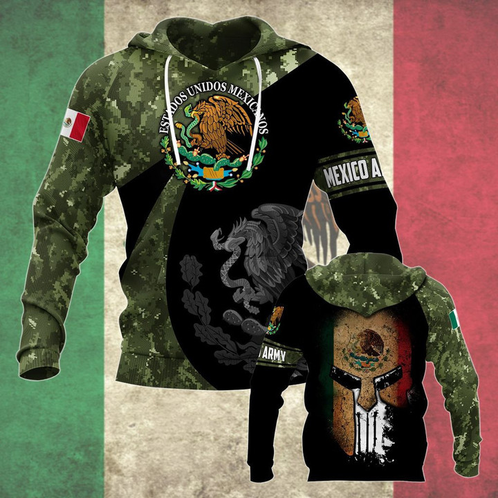 Mexico Army Camo Unisex Adult Hoodies