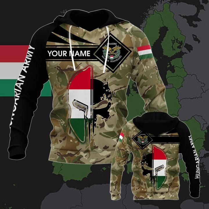 Customize Hungarian Army Symbol V2 Unisex Adult Hoodies