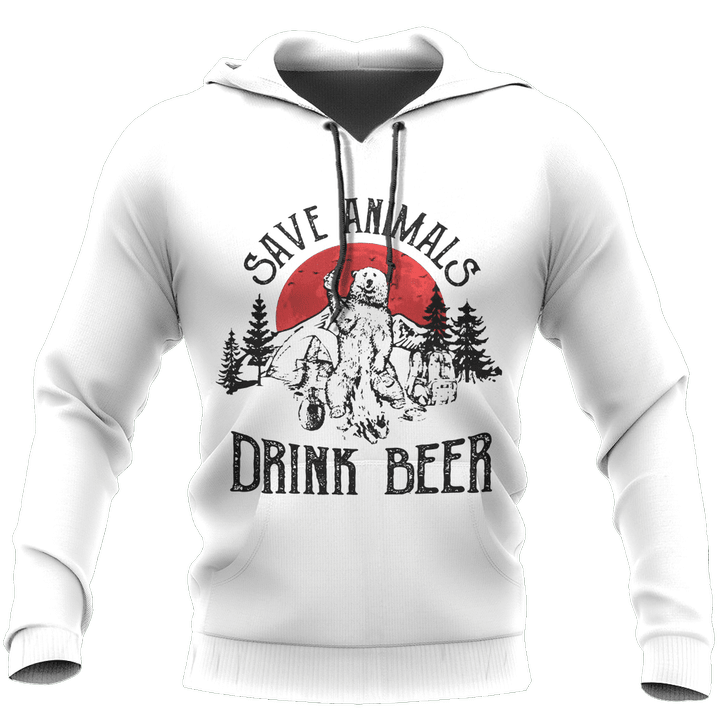 Save Animals Drink BeerCamping Bear NNKB109