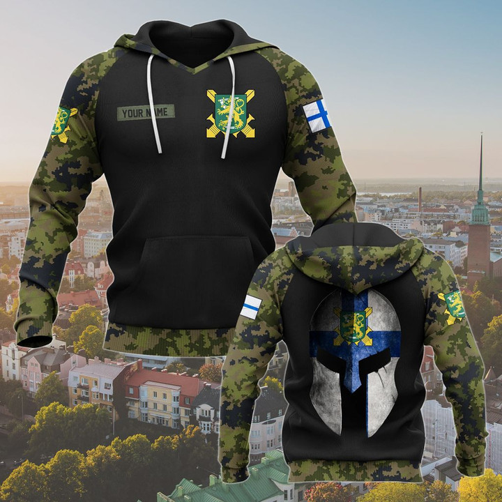 Customize Finland Army Flag Unisex Adult Hoodies