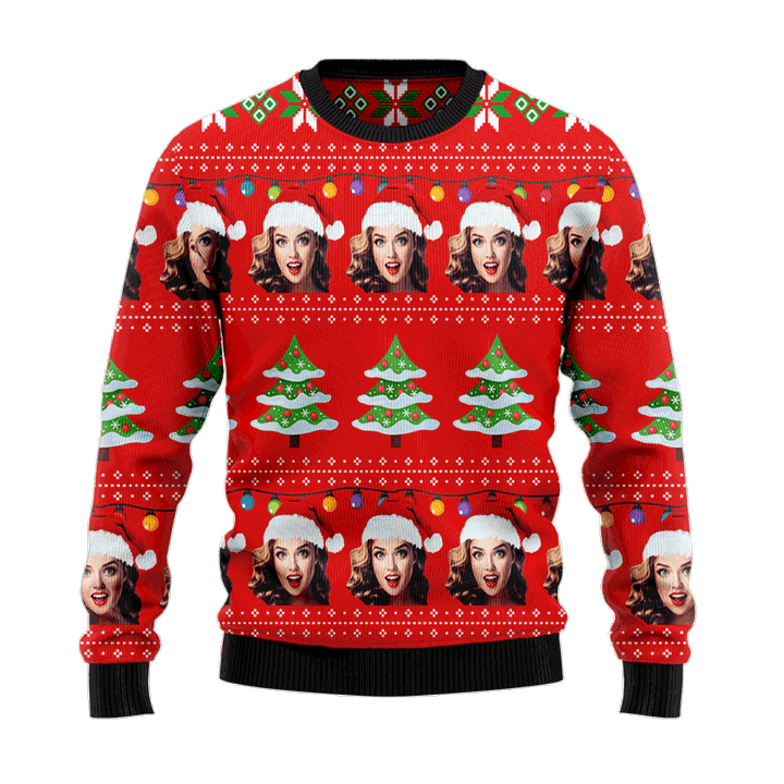 Custom Family Members & Friends Face Personalized Christmas Sweater