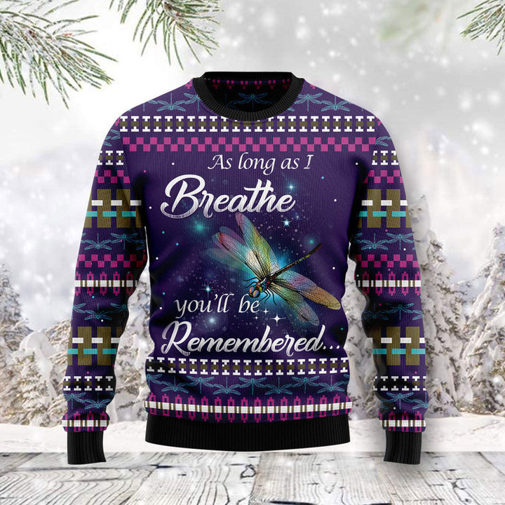 Dragonfly Angel Ugly Christmas Sweater For Men & Women