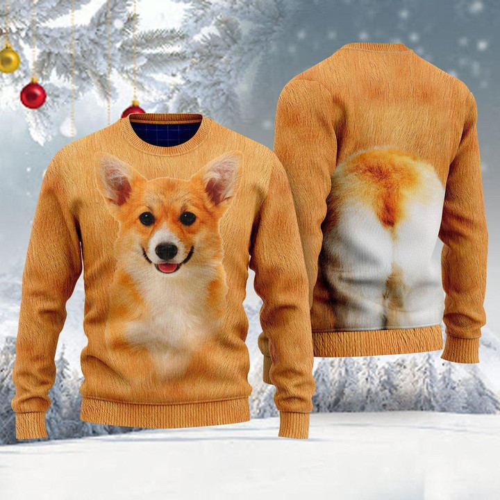 Corgi Ugly Christmas Sweater, Dog ugly Christmas sweater for men and women, Gift for Dog lover
