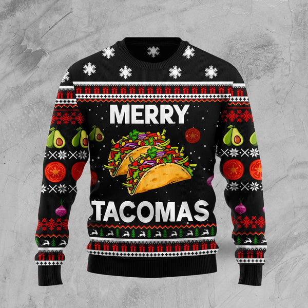 Merry Tacomas Ugly Christmas Sweater For Men & Women