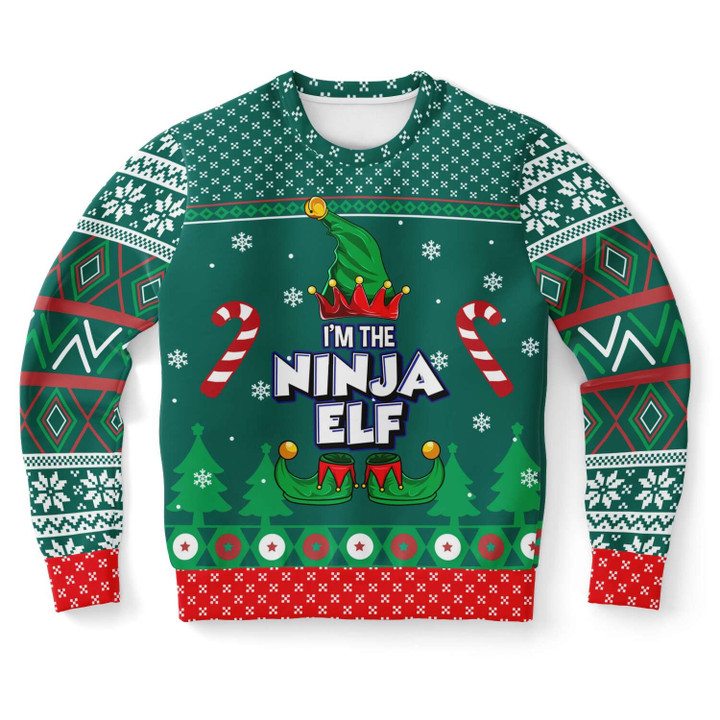 I Am The Ninja Elf Ugly Christmas Sweater