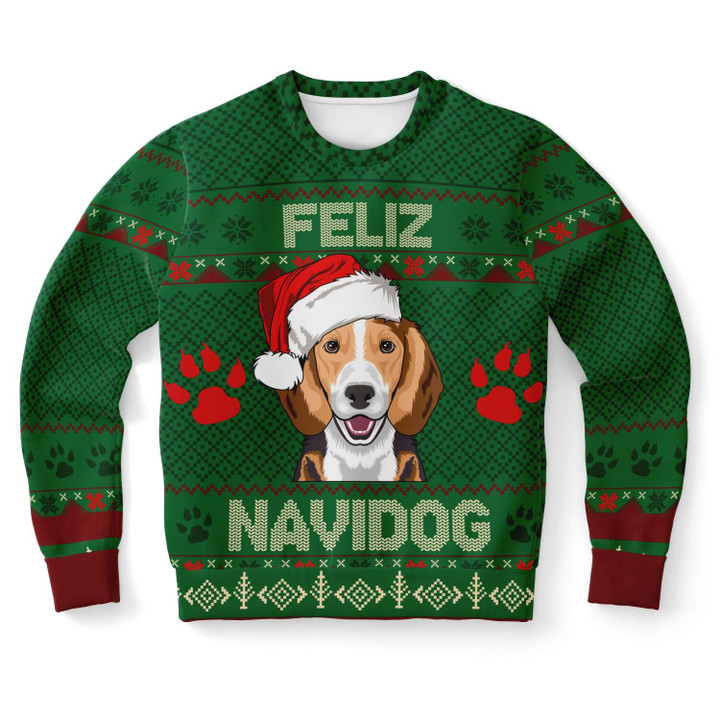 Beagle Feliz Navidog Ugly Christmas Sweater