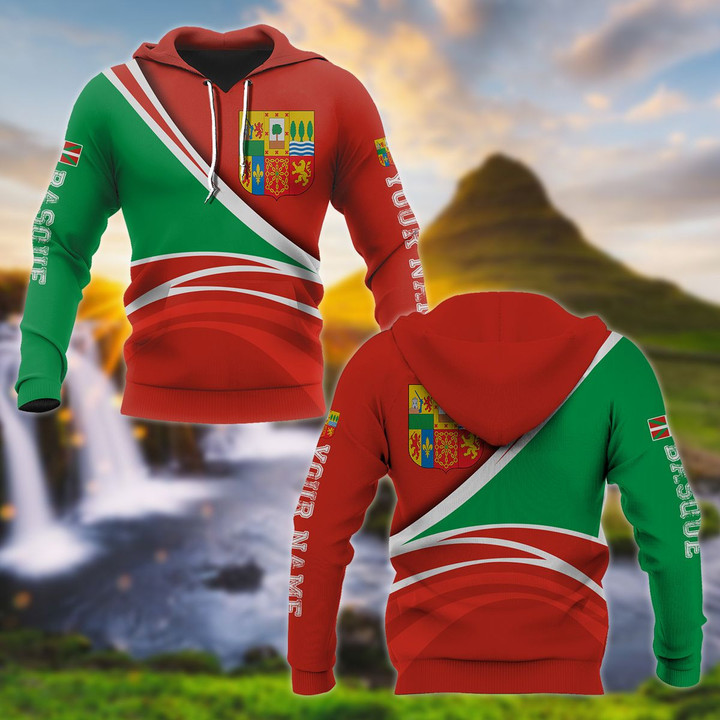 Customize Basque Style Coat Of Arms Over Print Hoodies