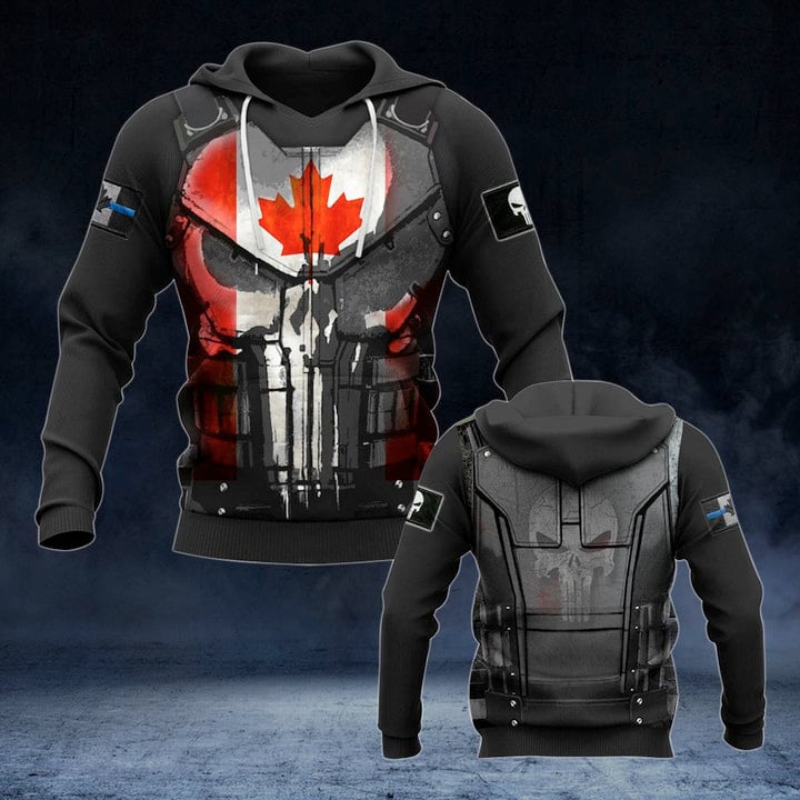 Canada Police 3D Armor Unisex Adult Hoodies