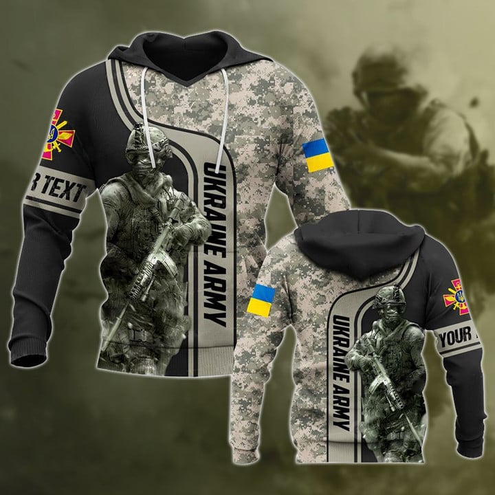 Customize Ukraine Army Soldier Unisex Adult Hoodies