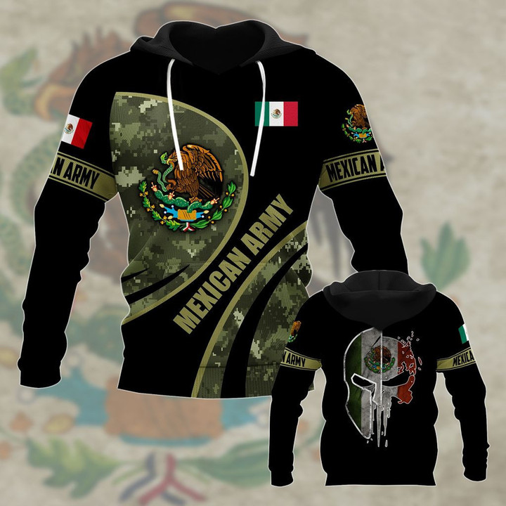 Mexican Army Camo V3 Unisex Adult Hoodies