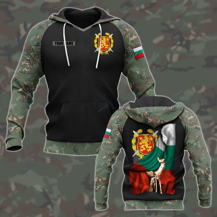 Customize Bulgarian Army Flag V2 Unisex Adult Hoodies