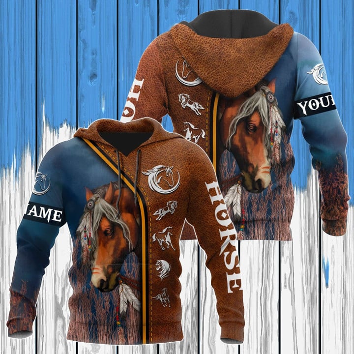 Customize Native American Spirit Of War Pony Unisex Adult Shirts