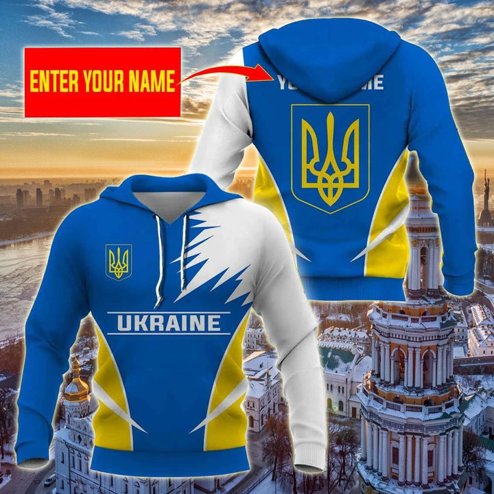 Customize Ukraine Active Unisex Adult Hoodies