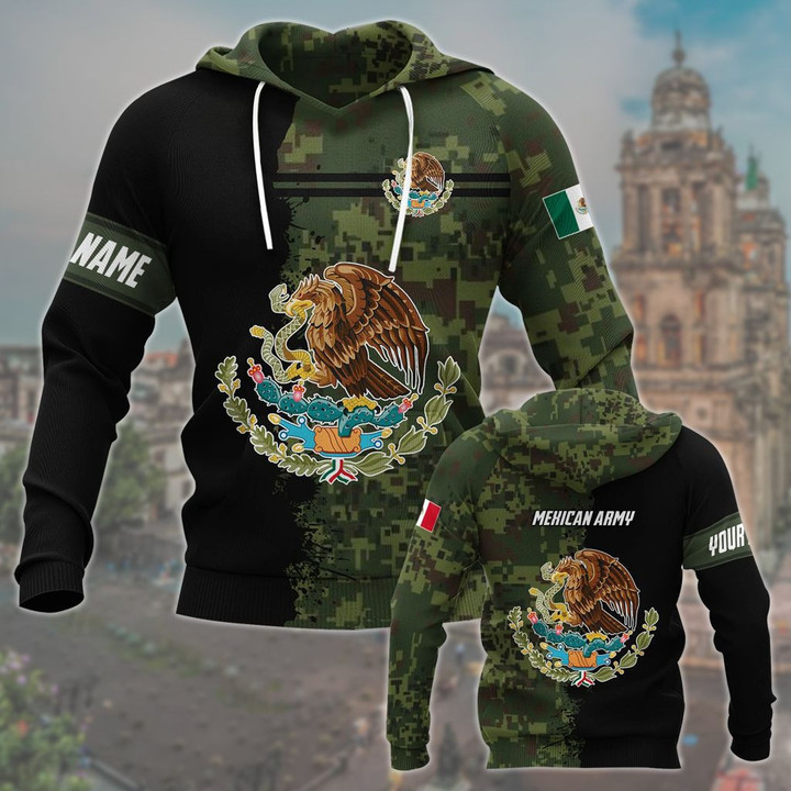 Customize Mexican Army Camo Unisex Adult Hoodies
