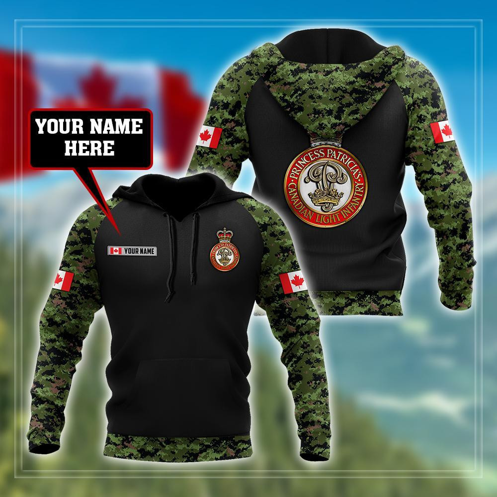 Personalized Canadian Veteran PPCLI 3D All Over Printed Hoodie - Hoodifize