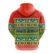 South Africa Christmas Zip 3D Hoodie African Springbok