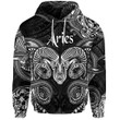 Custom Aries Zodiac Polynesian Hoodie Unique Style Black LT8