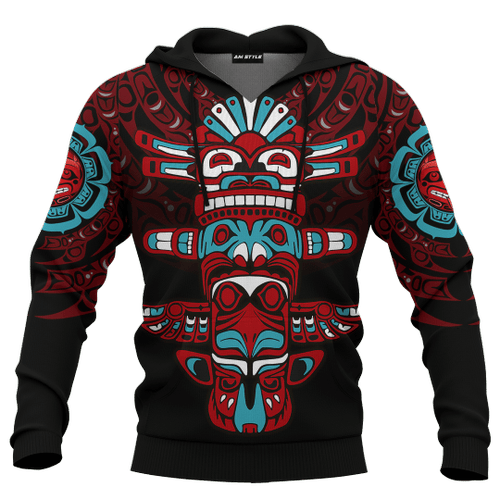 Totem Pole Tattoo Native American Pacific Northwest Style Customized All Over Printed hoodie