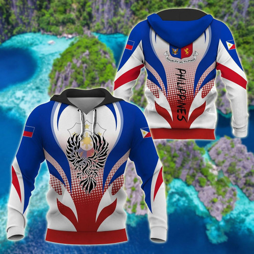 Philippines Eagle & Coat Of Arms 3D Unisex Adult Hoodie