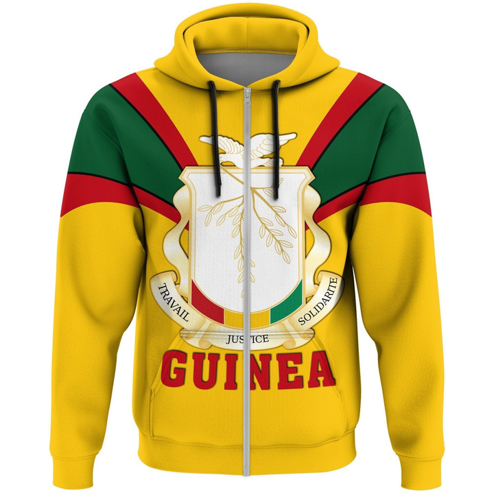 African Hoodie Guinea Zip Hoodie Tusk Style