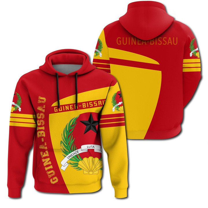 African Hoodie Guinea Bissau Hoodie Sport Premium