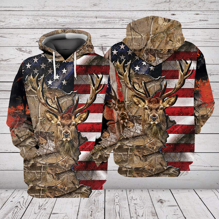Deer Hunting USA All Over Print Shirt