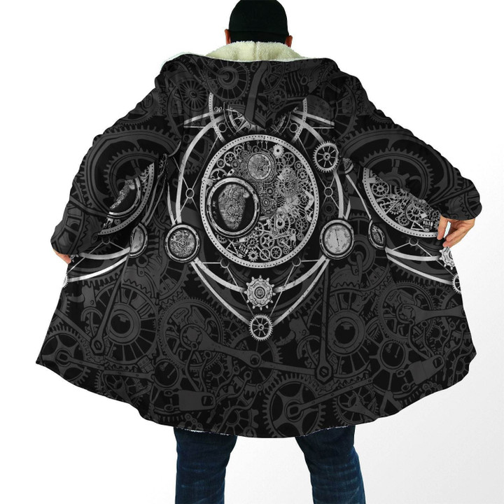 Steampunk Heart of Mechanic 3D Over Printed Cloak for Men and Women-ML - Amaze Style™