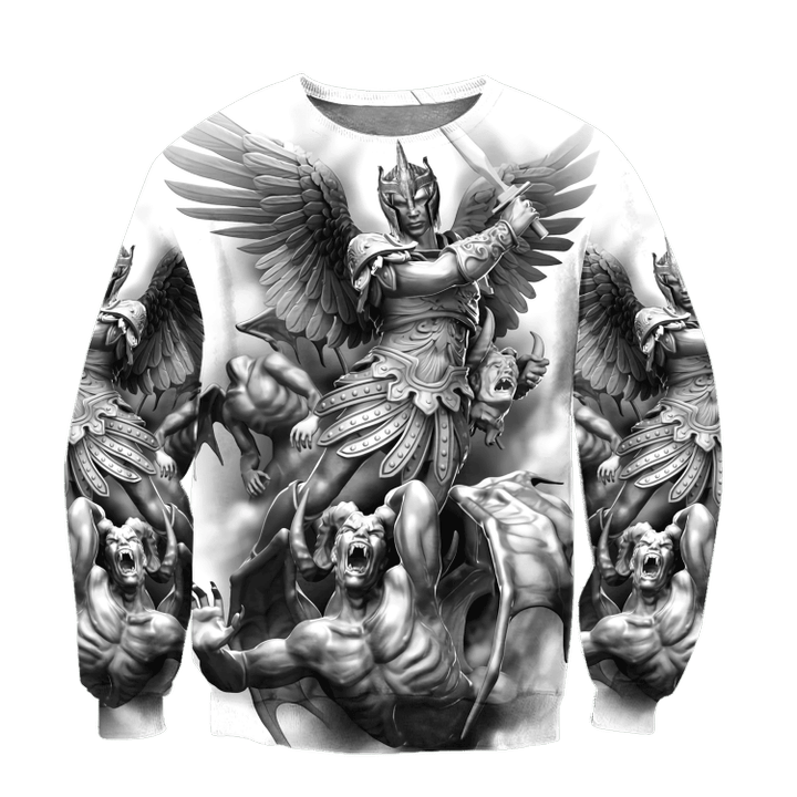 Michael The Archangel Jesus All Over Printed Unisex Sweater