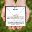 Mom Necklace, Mom Poem Necklace, Gift For Mom From Daughter, Moms Birthday, Meaningful Gift For Mom, Mother Daughter Wedding
