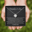 Mom Necklace, Mother & Son Gift, Mom Gift From Son, Gift For Mom From Son, Mother Birthday Necklace, Sentimental Gifts