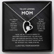 Mom Necklace Gift  Youre The World Necklace, Mother Daughter Necklace