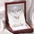 Mom Necklace, Elegant Gift For My Amazing Mom On Mother's Day With Watercolor Flowers, Leaf Necklace