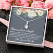 Mother Of An Angel Necklace, Care Package For Someone Who Lost A Baby, Memorial Gift For Loss Of A Child, Miscarriage Memorial