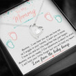 Wife Necklace, Push Present Love From Baby Bump Necklace Pregnancy Gift For Mom, Mommy From Baby Bump