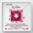Mom Necklace, Mother's Day Gift ' Mom Necklace ' Apart ' Gift Necklace Message Card Necklace gift for mom, mother day gift