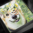 Dog Mom Necklace, Gift Necklace Message Card ' To My Pembroke Welsh Corgi Dog Mom Happy Valentine's Day Necklace gift for mom, mother day gift