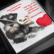 Dog Mom Necklace, Gift Necklace Message Card ' To My Dog Mom Scottish Terrier Happy Valentine's Day Necklace gift for mom, mother day gift