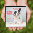 Mom Necklace, Gift Necklace Message Card ' Cardigan Corgi ' To My Dog Mom Happy Valentine's Day Necklace gift for mom, mother day gift