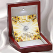 Mom Necklace, Bonus Mom Necklace: Gift For Mother's Day Sunflower And Sunshine, Cute Message Card Mother day necklace gift for mom