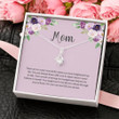 Mom Necklace, Gift For Mom, Mom Cz Necklace On Meaningful Mother day necklace gift for mom
